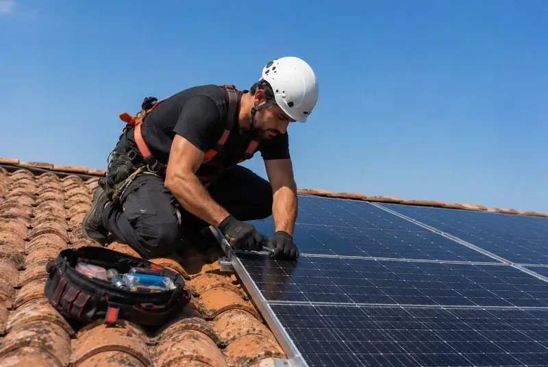 Maintenance et monitoring de panneaux solaires à la Baume
